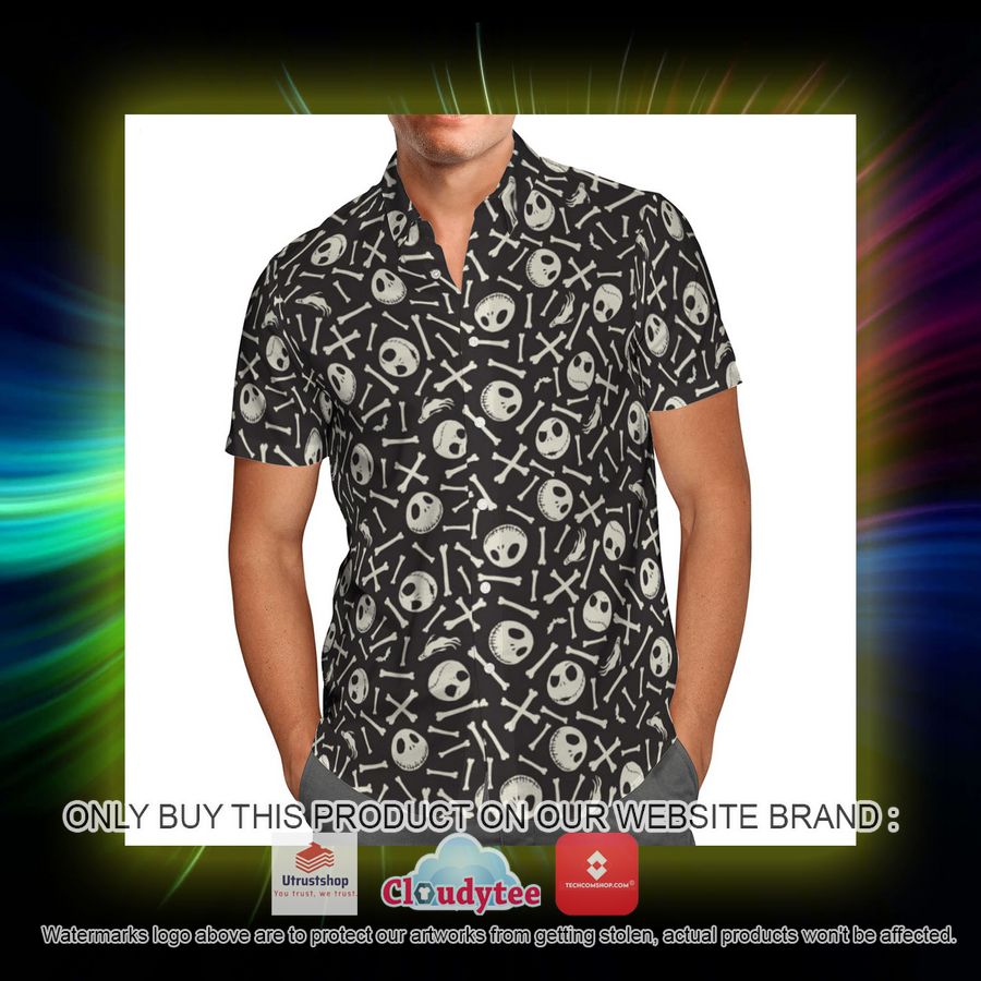 jack skellington bones black hawaiian shirt 5 62754