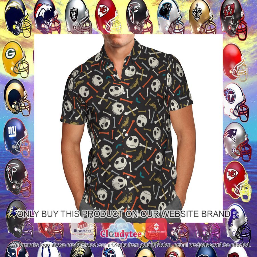 jack skellington color bones hawaiian shirt 11 10383
