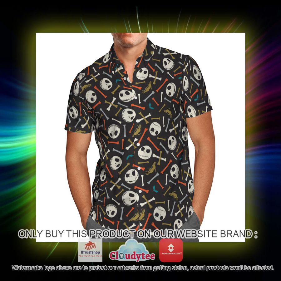 jack skellington color bones hawaiian shirt 5 37767