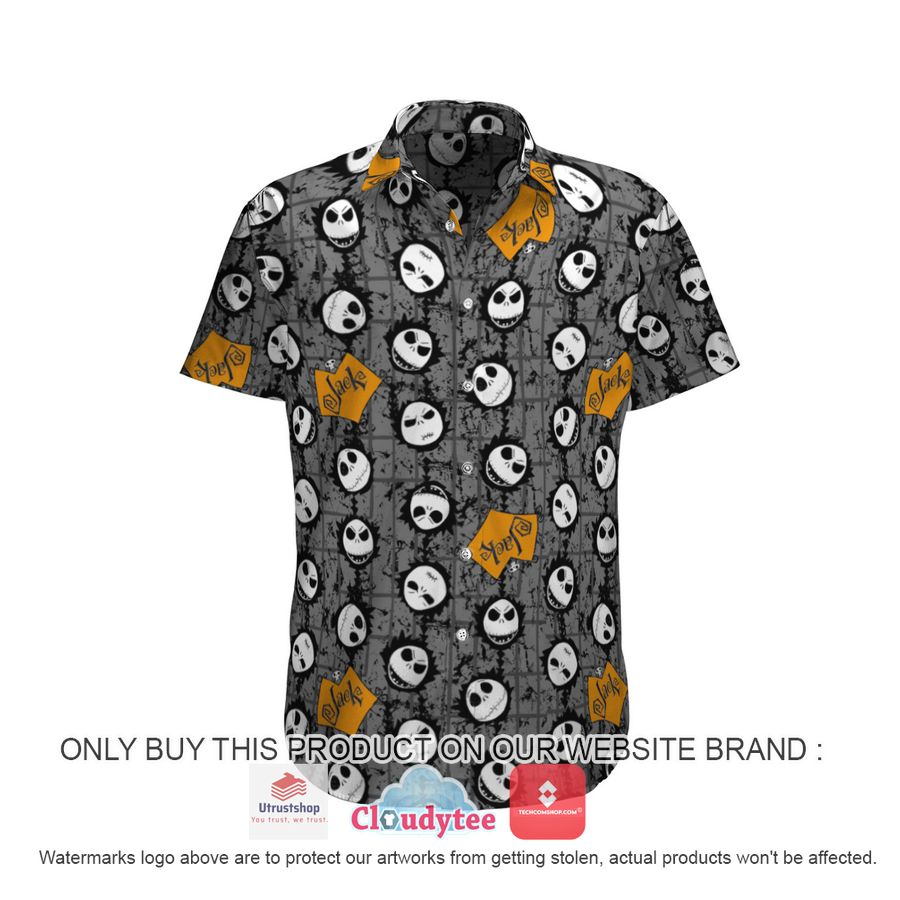 jack skellington spooky face hawaiian shirt 1 78145