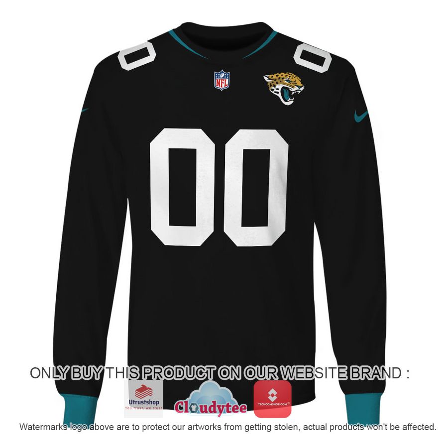 jacksonville jaguars custom name and number black nfl hoodie shirt 3 59224