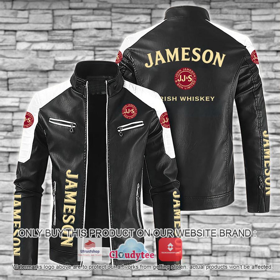 jameson whiskey block leather jacket 1 34215