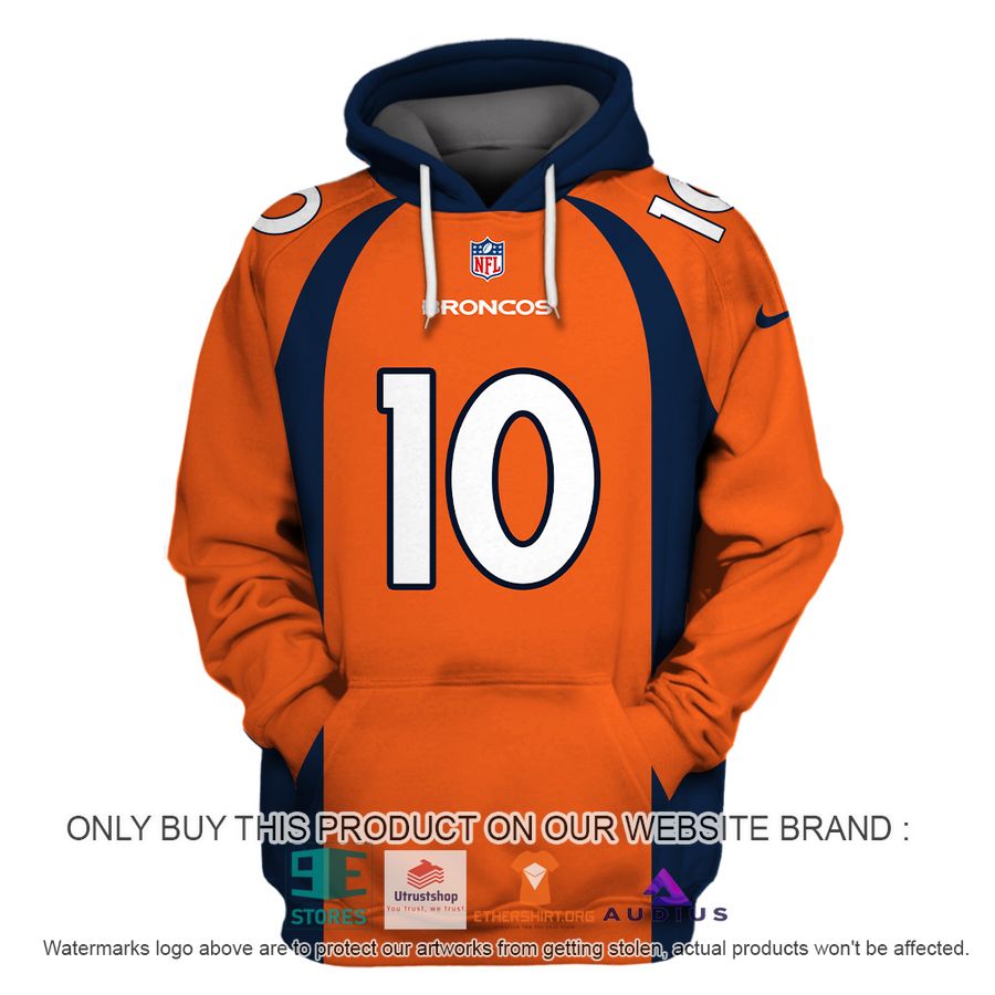 jerry jeudy 10 denver broncos orange hoodie shirt 2 78689