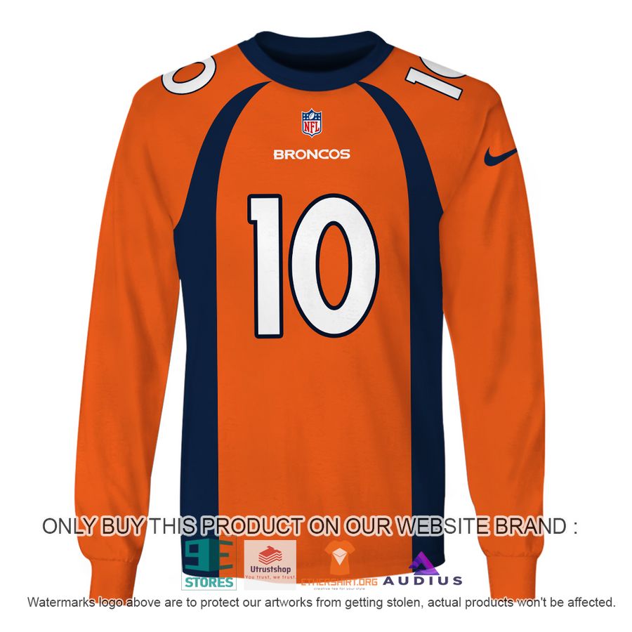 jerry jeudy 10 denver broncos orange hoodie shirt 5 14077