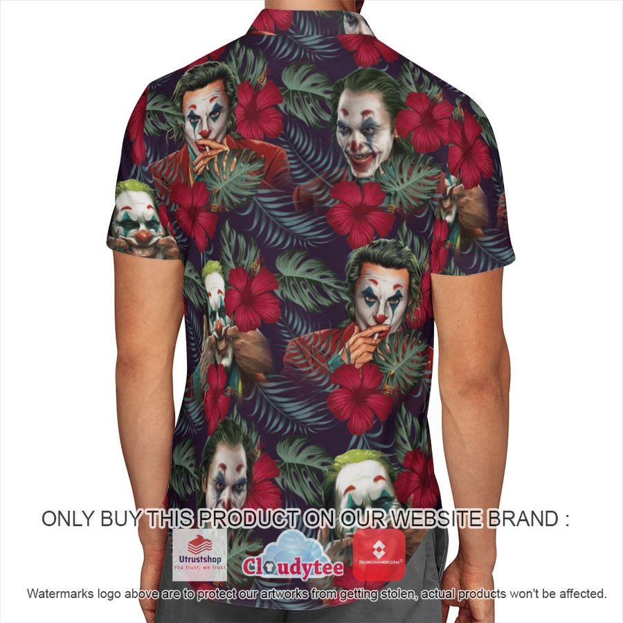 joker cool red hibiscus hawaiian shirt 3 73888