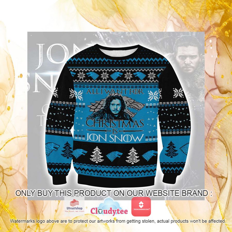 jon snow christmas ugly sweater 1 98737