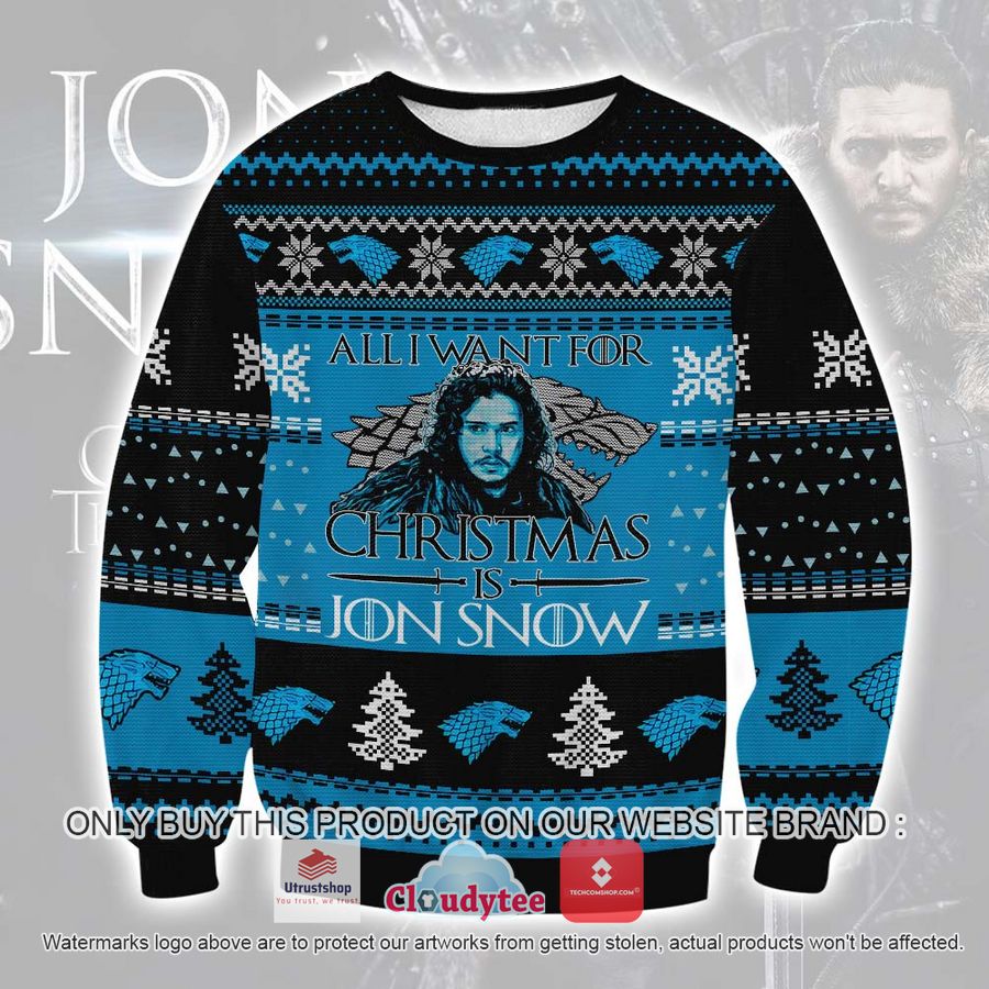 jon snow christmas ugly sweater 2 80708