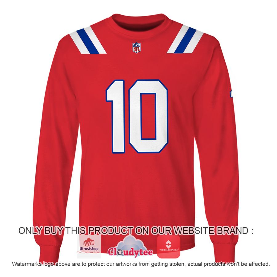 jones 10 new england patriots nfl red hoodie shirt 3 67042