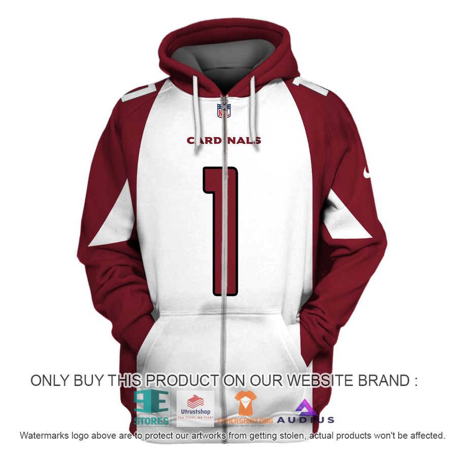 kyler murray 1 arizona cardinals dark red white hoodie shirt 3 69517