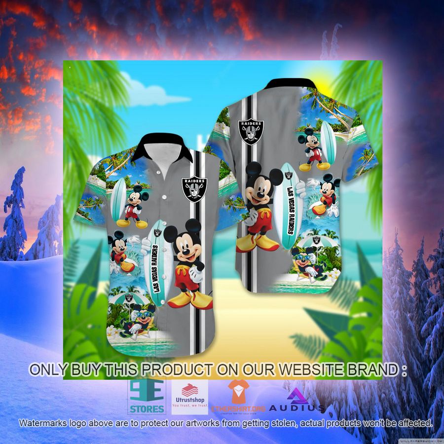 las vegas raiders mickey mouse surfboard hawaii shirt 2 89605