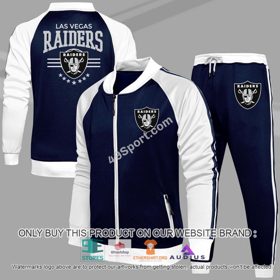 las vegas raiders nfl casual tracksuit jacket long pants 2 21447