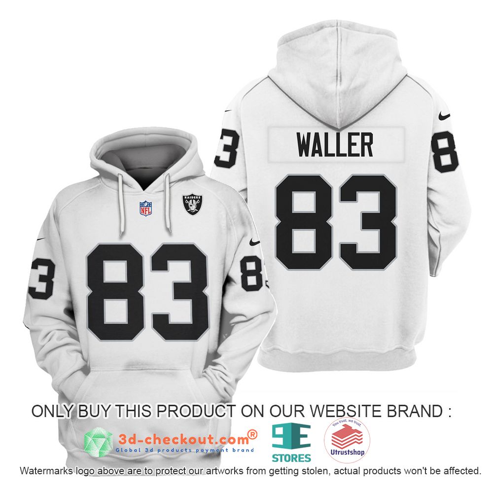 las vegas raiders nfl darren waller pattern 3d shirt hoodie 2 96979