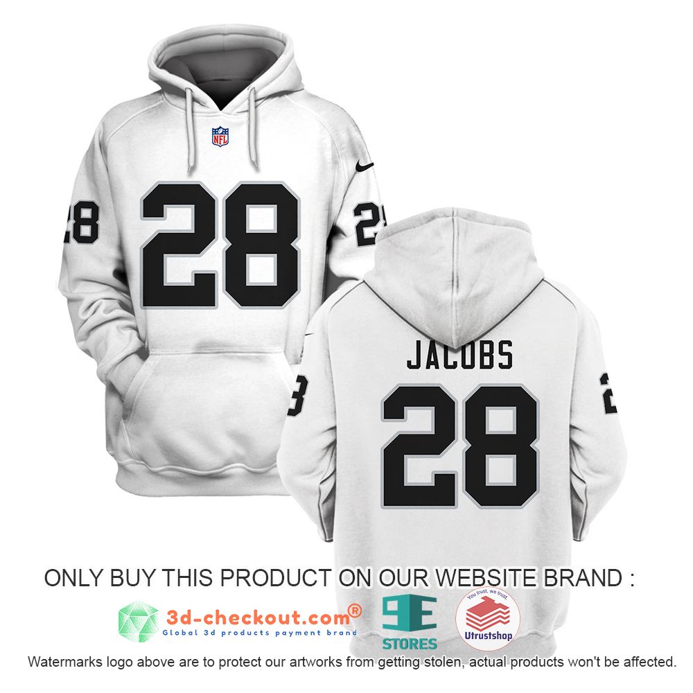 las vegas raiders nfl josh jacobs pattern 3d shirt hoodie 2 2265
