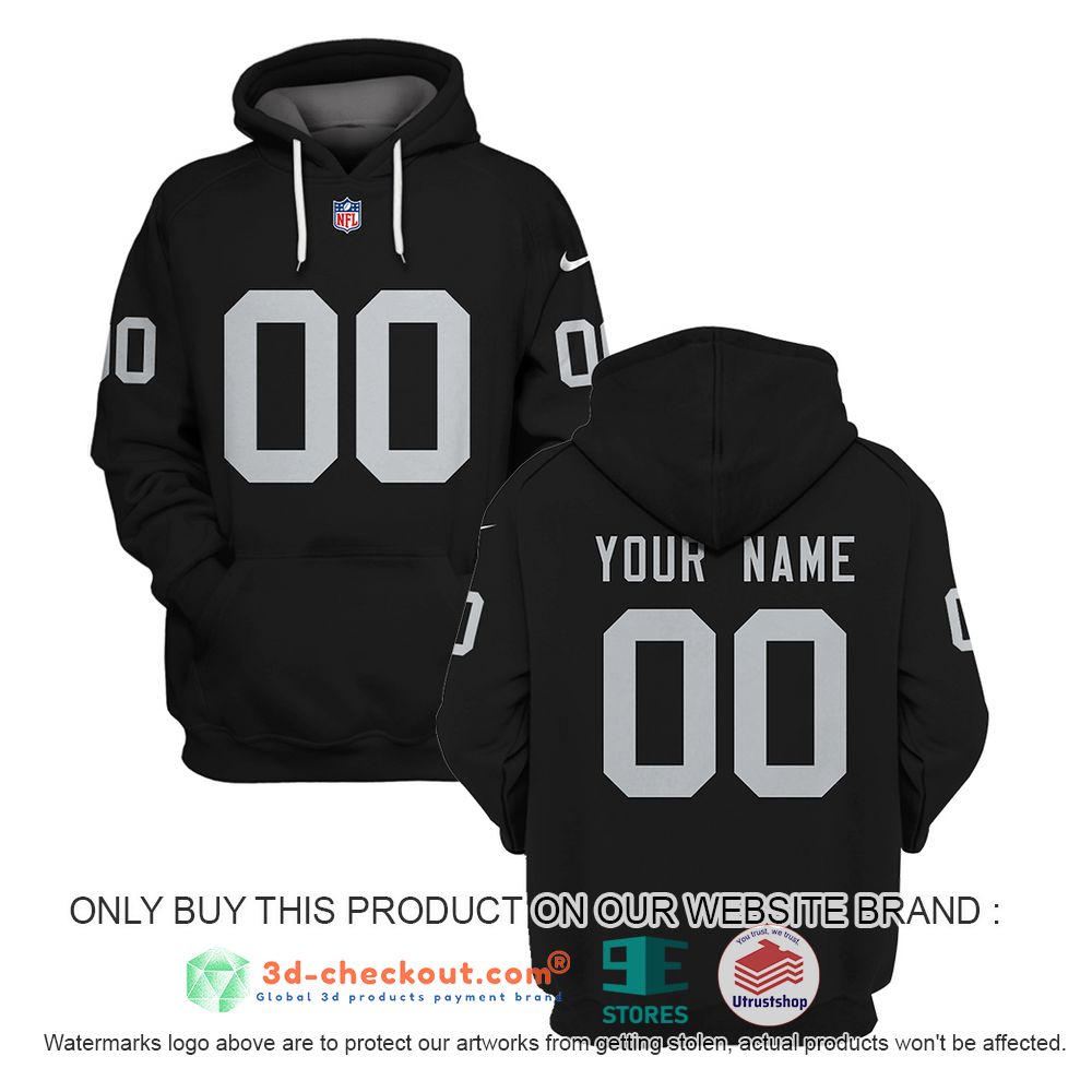 las vegas raiders nfl personalized black 3d shirt hoodie 2 87992