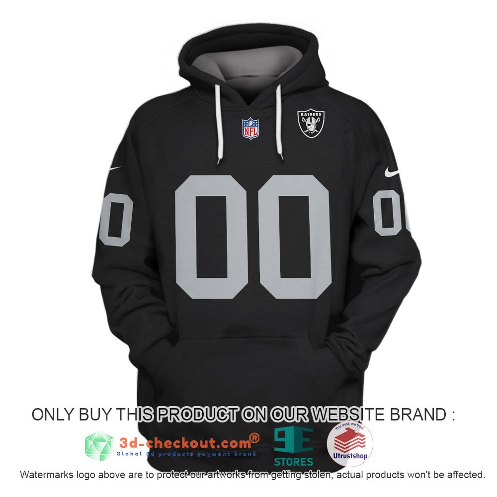 las vegas raiders nfl personalized black color 3d shirt hoodie 1 12321