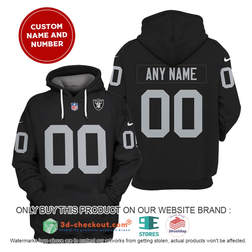 las vegas raiders nfl personalized black color 3d shirt hoodie 2 21173