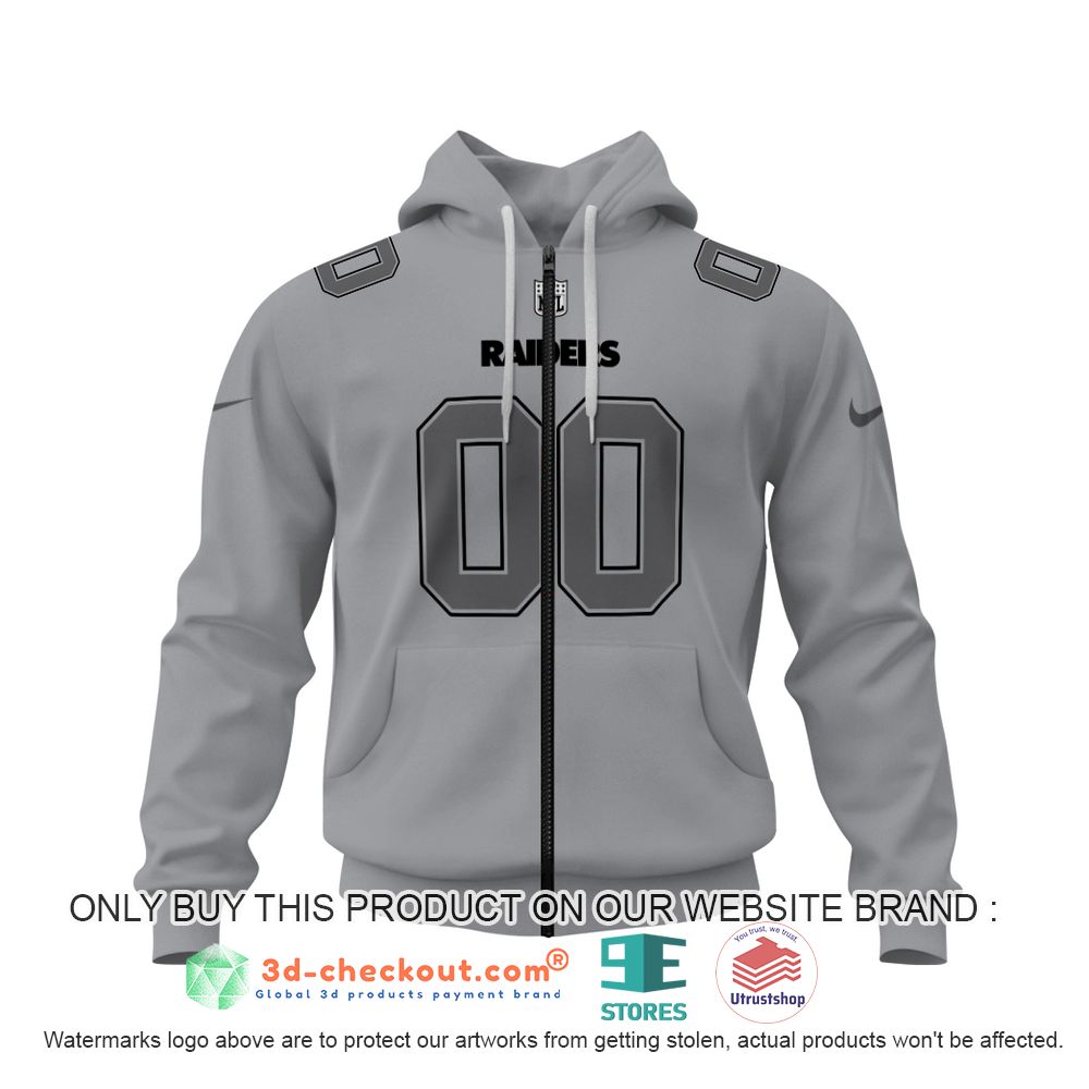las vegas raiders nfl personalized grey color 3d shirt hoodie 1 5026