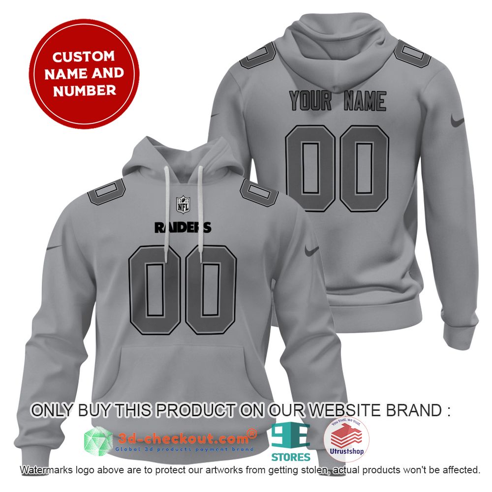 las vegas raiders nfl personalized grey color 3d shirt hoodie 2 43119