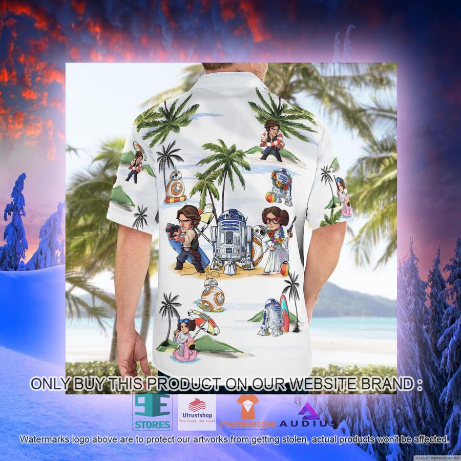 leia solo bb8 r2d2 summer time white hawaii shirt shorts 9 77639