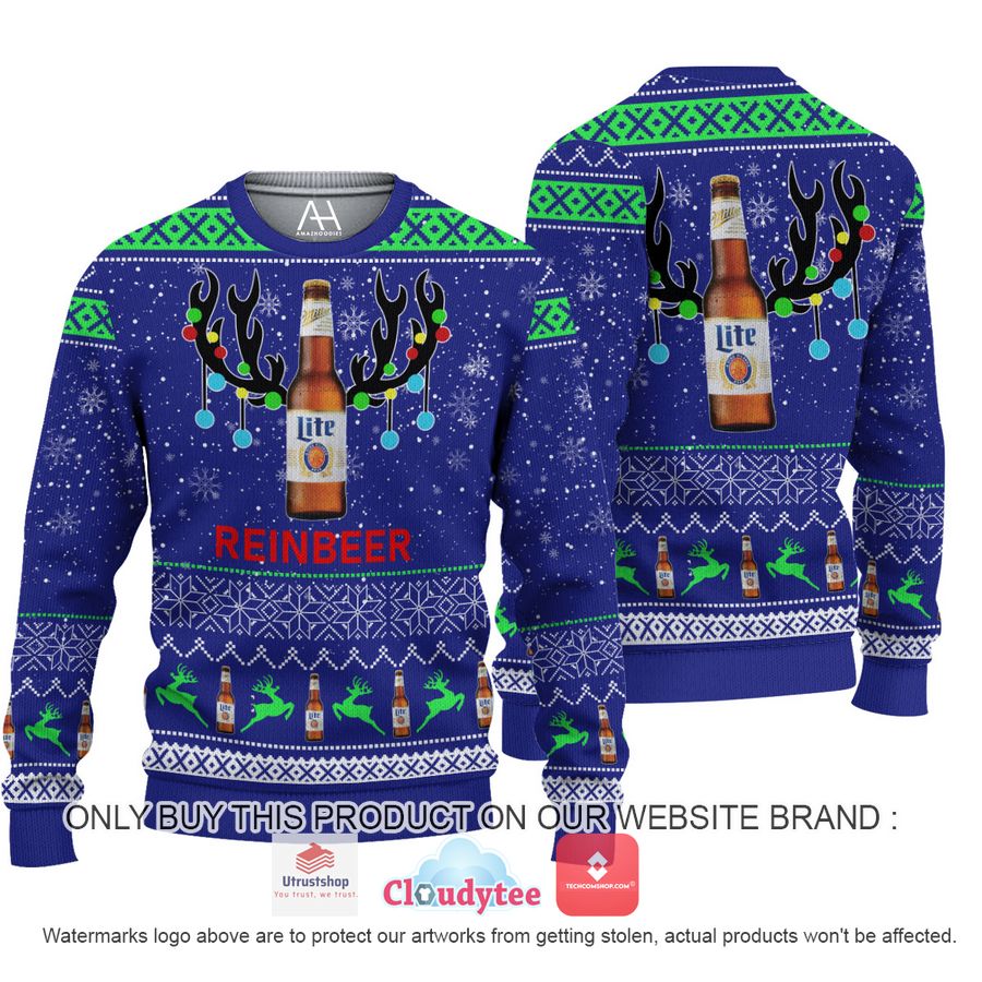 lite beer reinbeer christmas all over printed shirt hoodie 1 25865