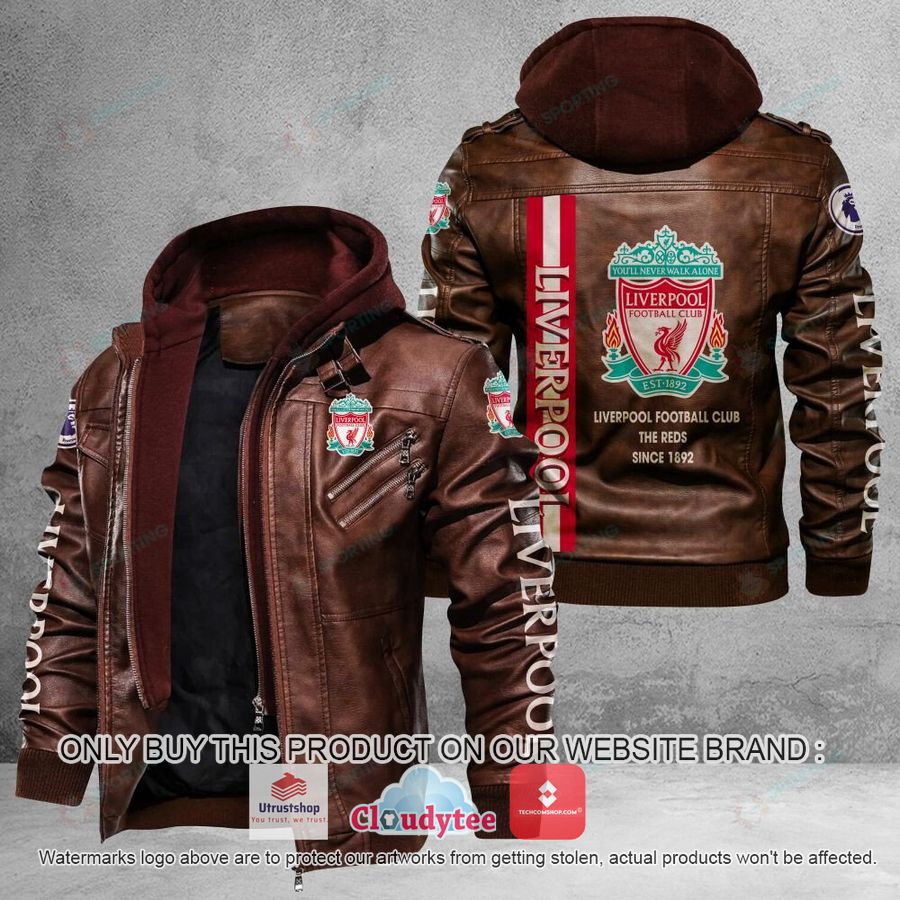 liverpool f c premieleague leather jacket 2 30224
