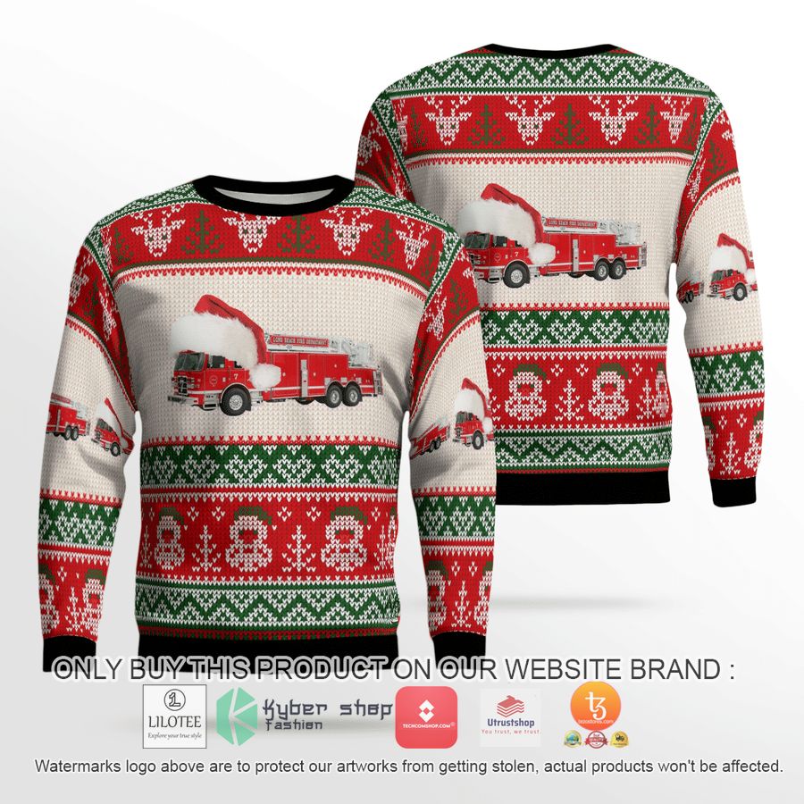 long beach fire department christmas sweater 1 22841