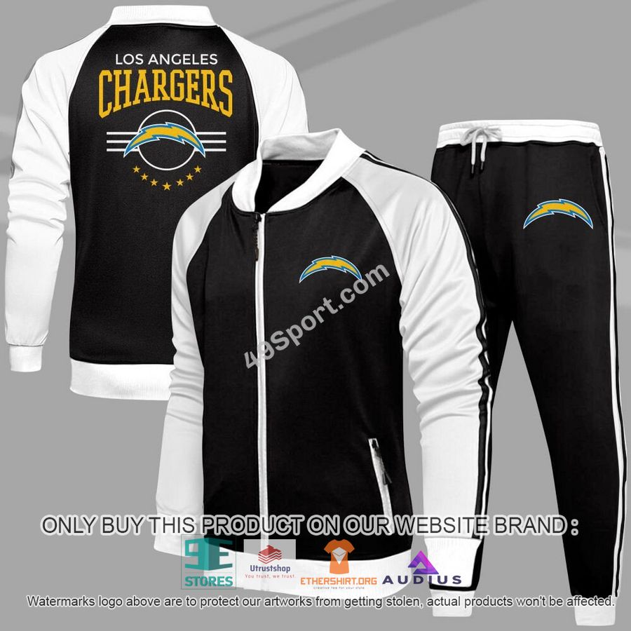los angeles chargers nfl casual tracksuit jacket long pants 1 35456