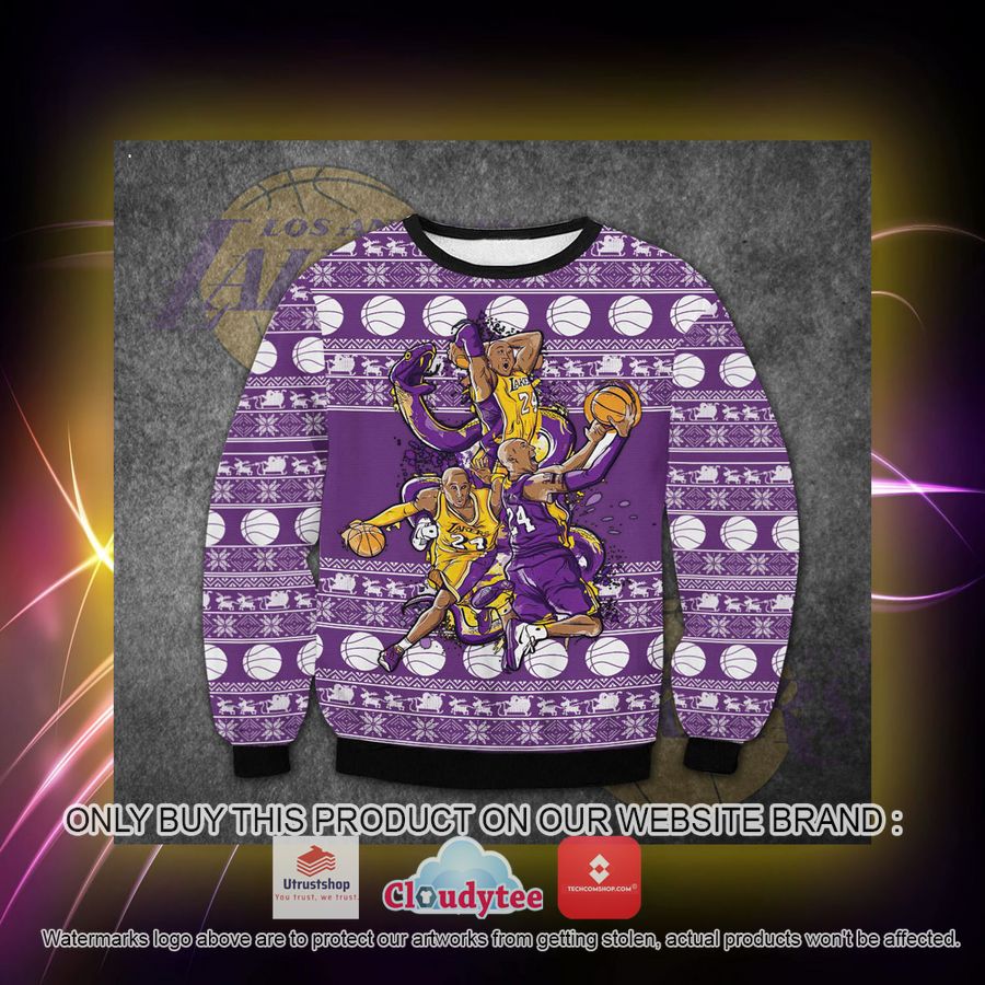 los angeles lakers ugly sweater 3 11373