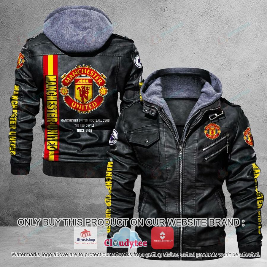 manchester united premieleague leather jacket 1 5214