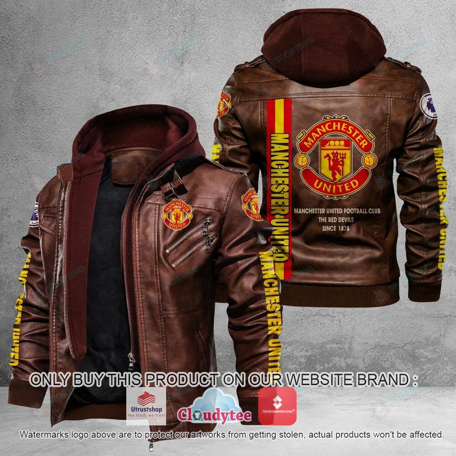 manchester united premieleague leather jacket 2 88359