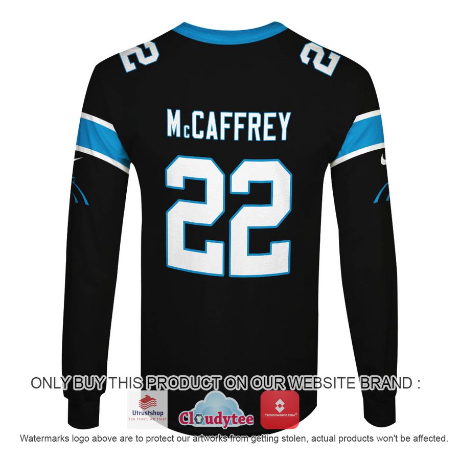 mccaffrey 22 carolina panthers black nfl hoodie shirt 4 36071