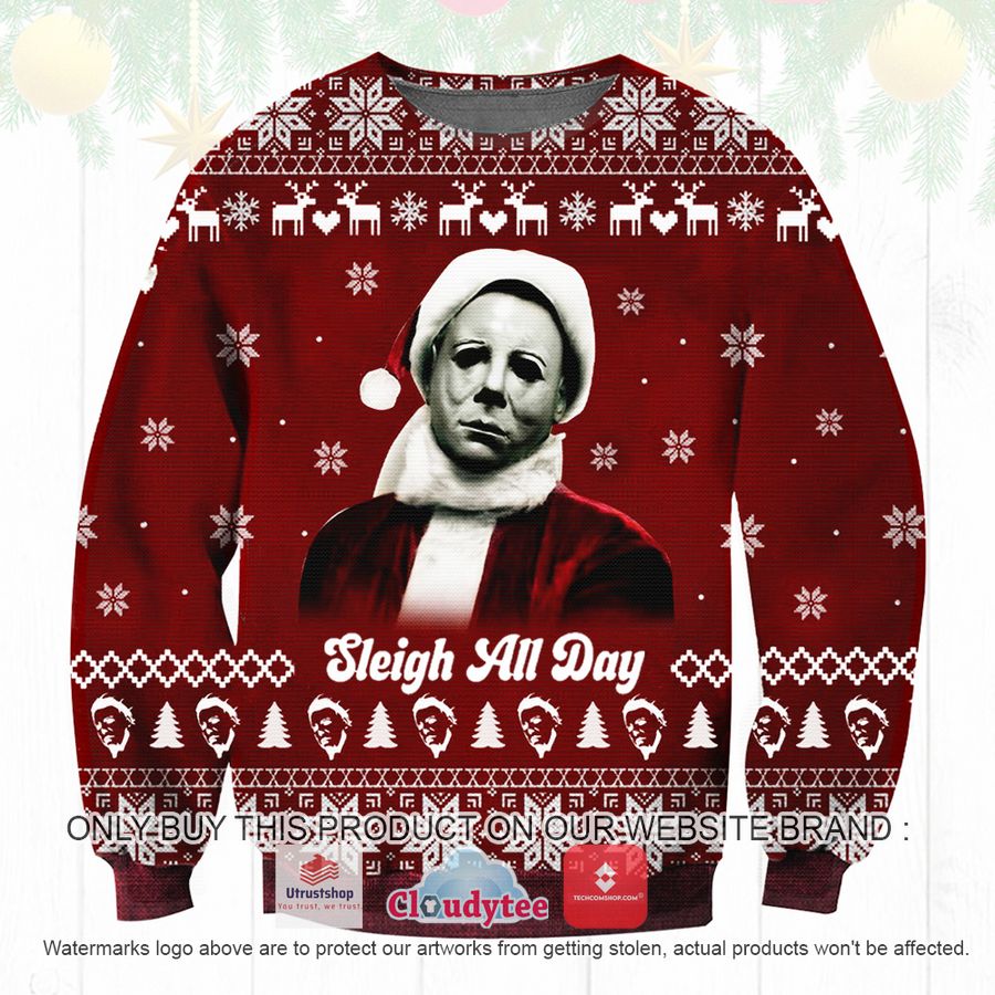 michael myers christmas ugly sweater 2 42471
