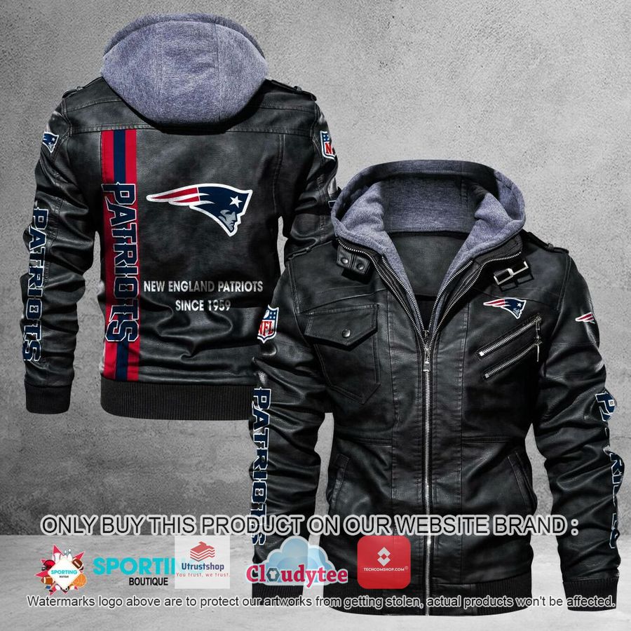 new england patriots since 1959 nfl leather jacket 1 7336