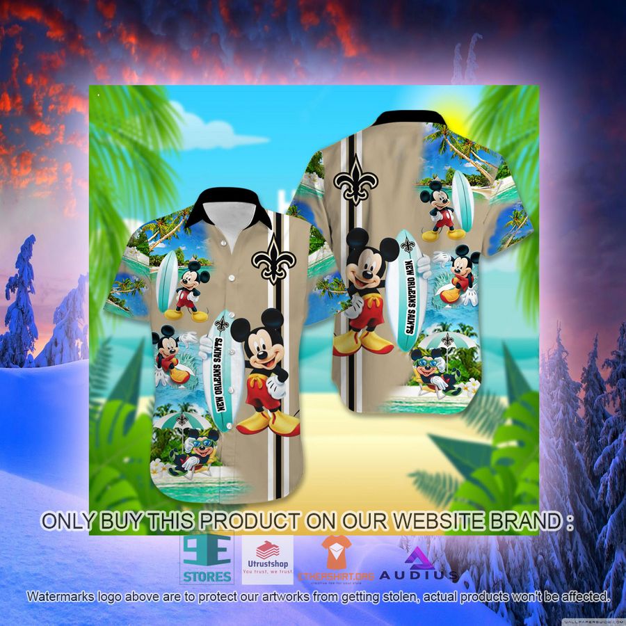 new orleans saints mickey mouse surfboard hawaii shirt 2 94717
