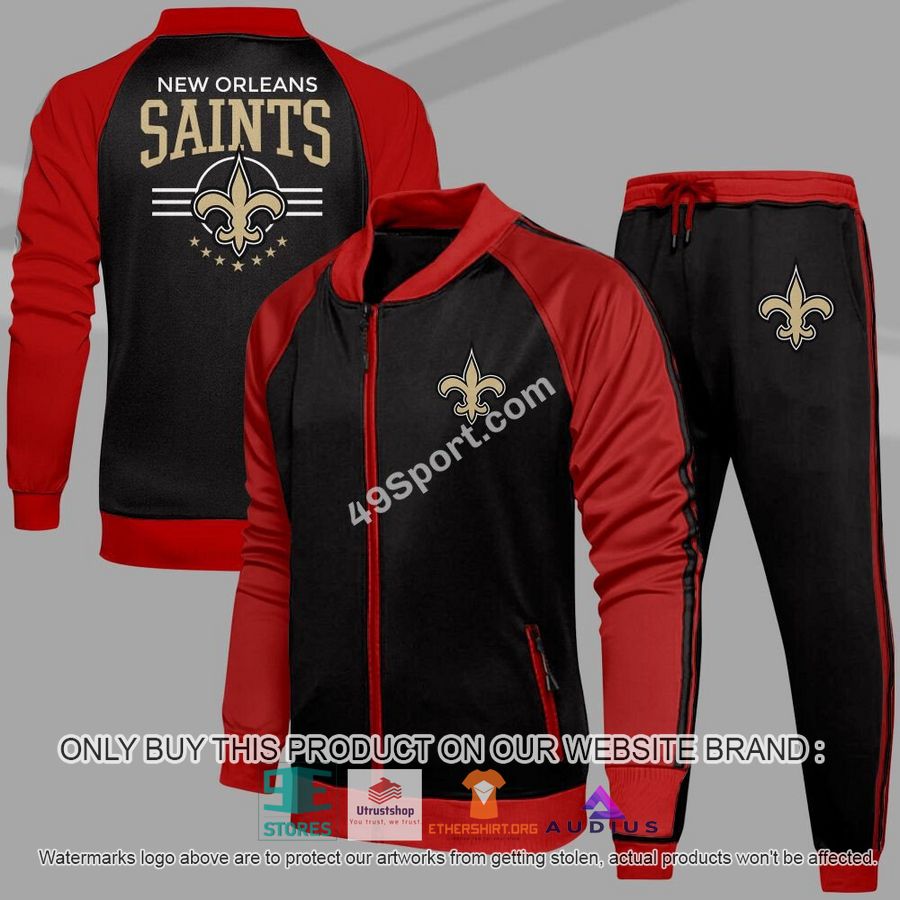new orleans saints nfl casual tracksuit jacket long pants 1 22652