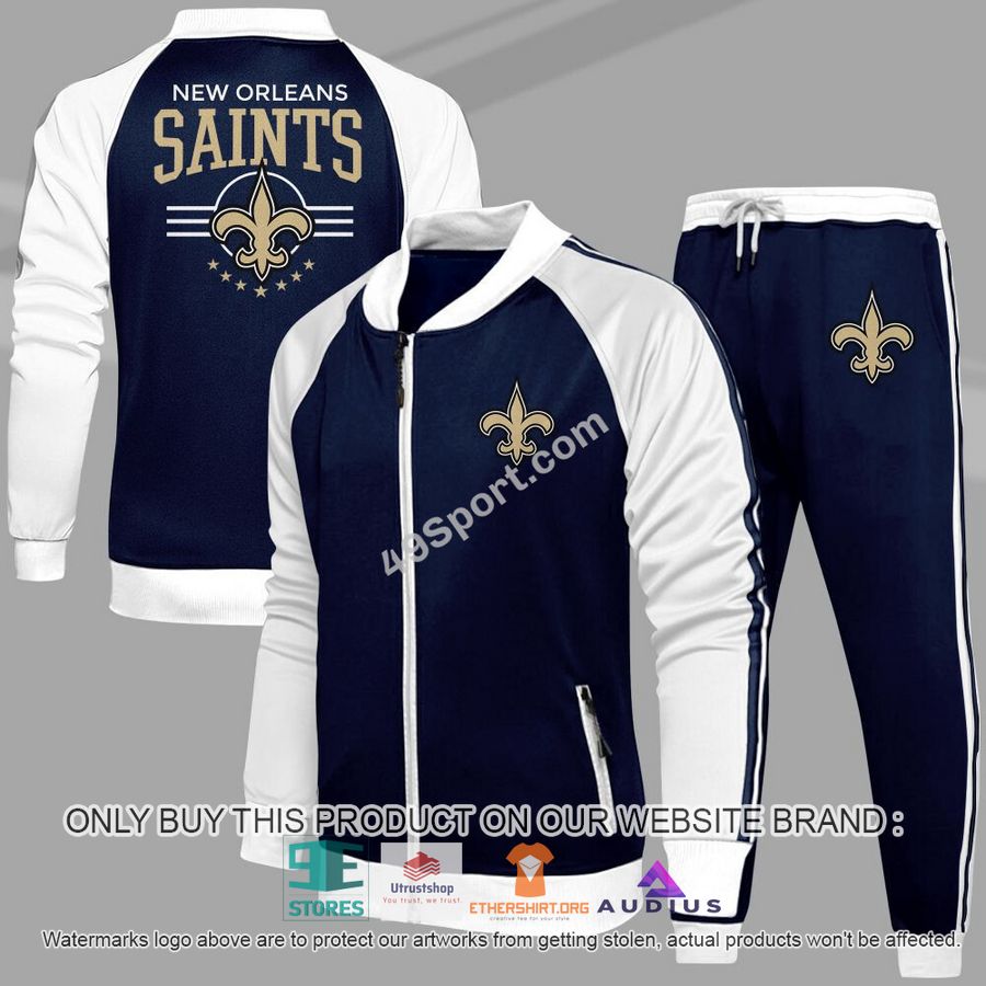 new orleans saints nfl casual tracksuit jacket long pants 2 58765