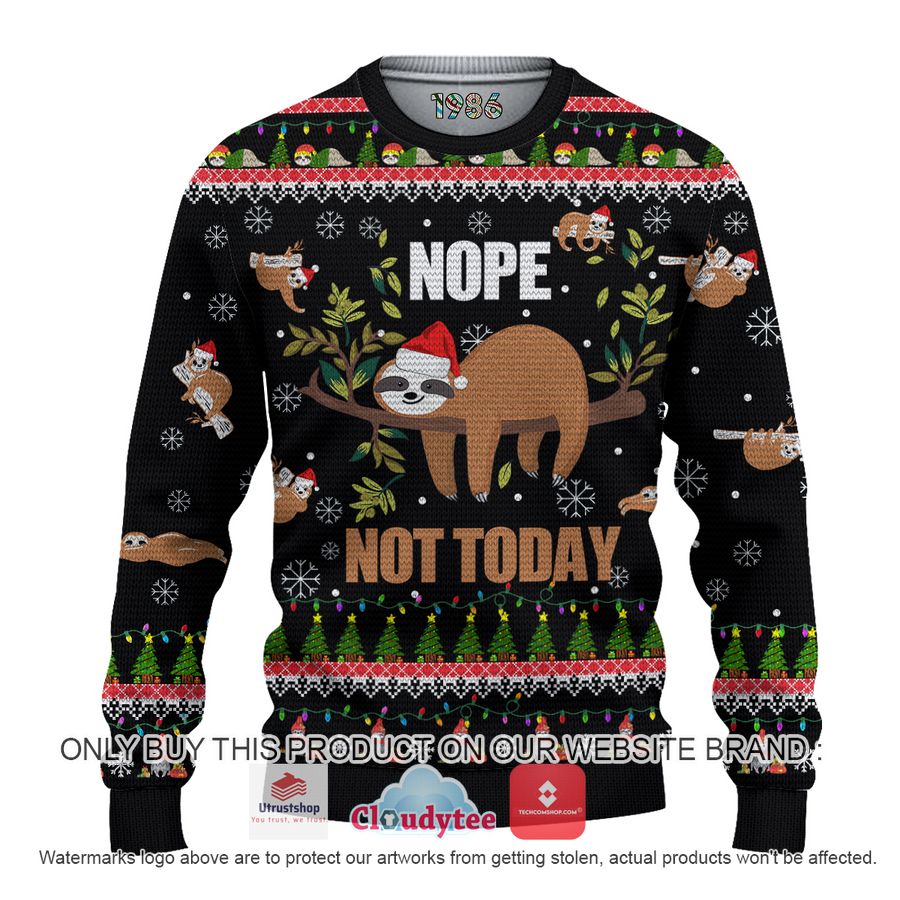 nope not today christmas all over printed shirt hoodie 1 34272