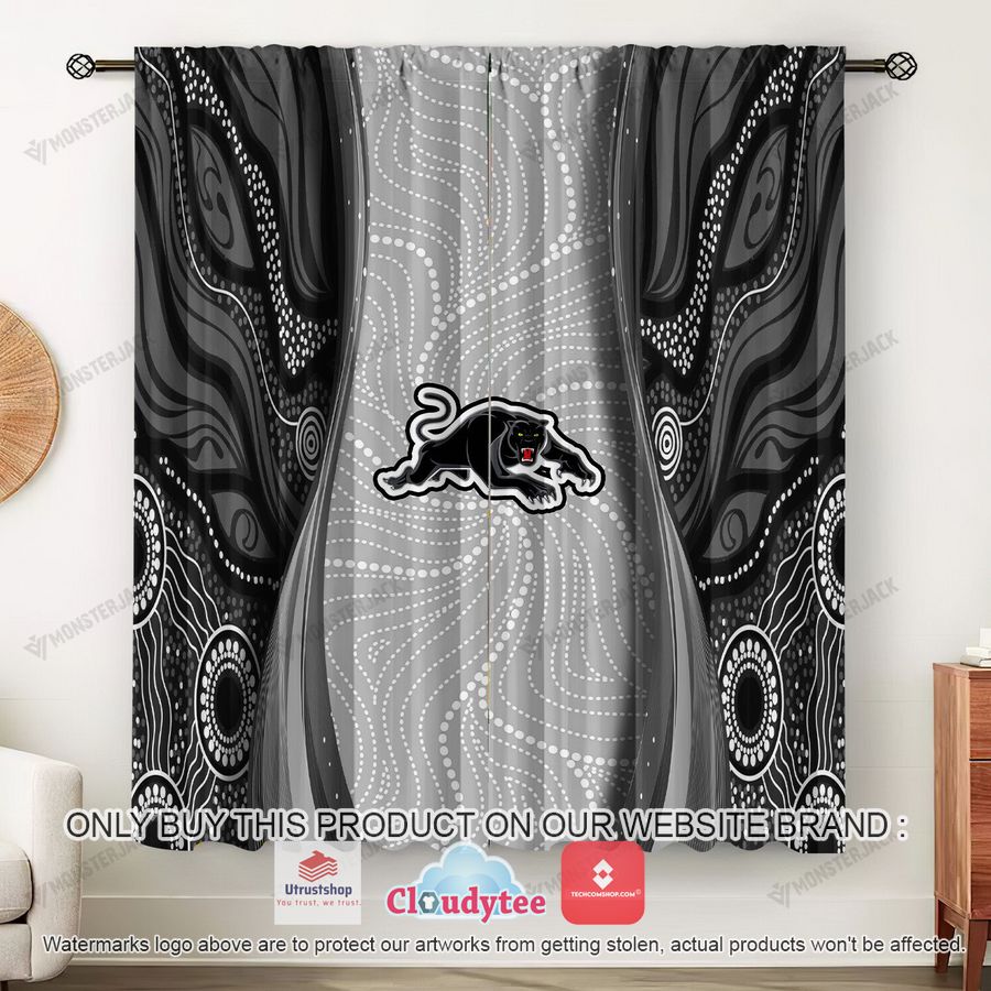 nrl penrith panthers window curtain set 1 70724