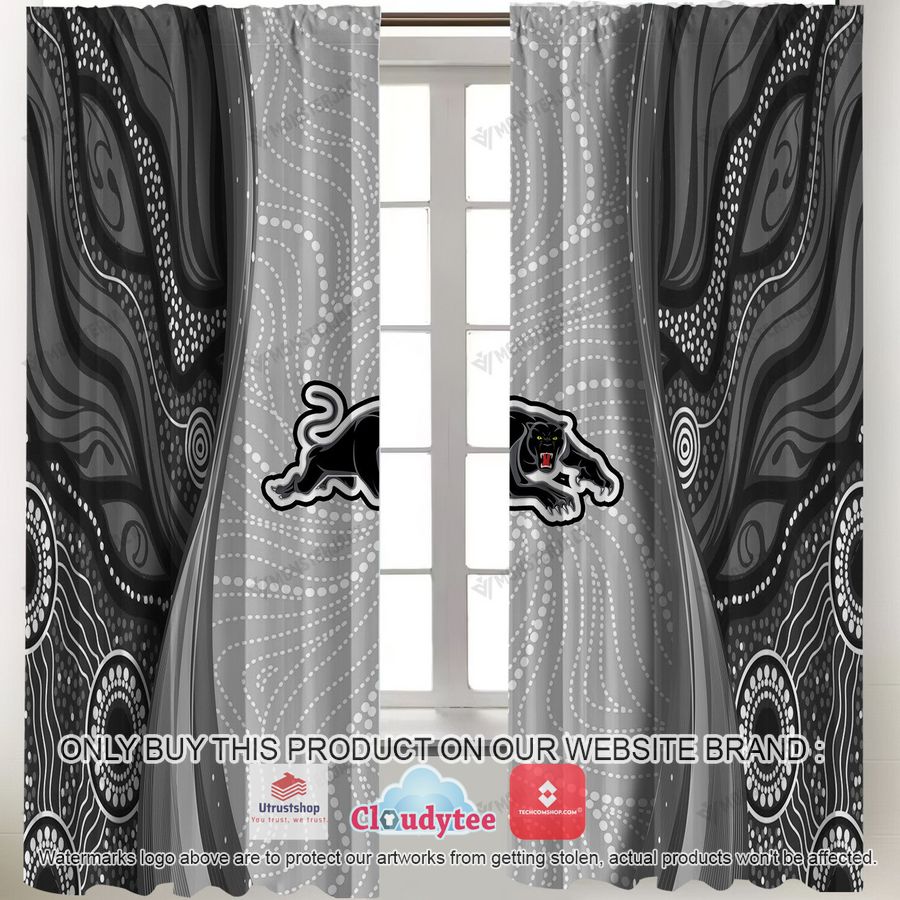 nrl penrith panthers window curtain set 2 29228