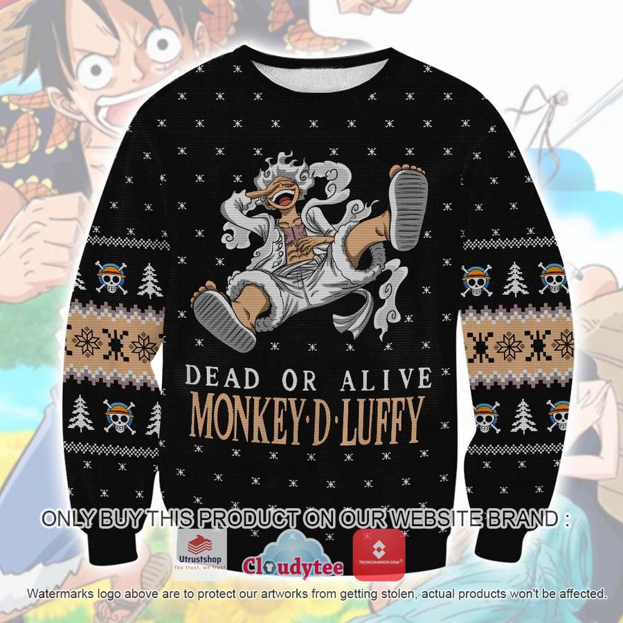 one piece dead or alive monkey d luffy ugly sweater 2 63347