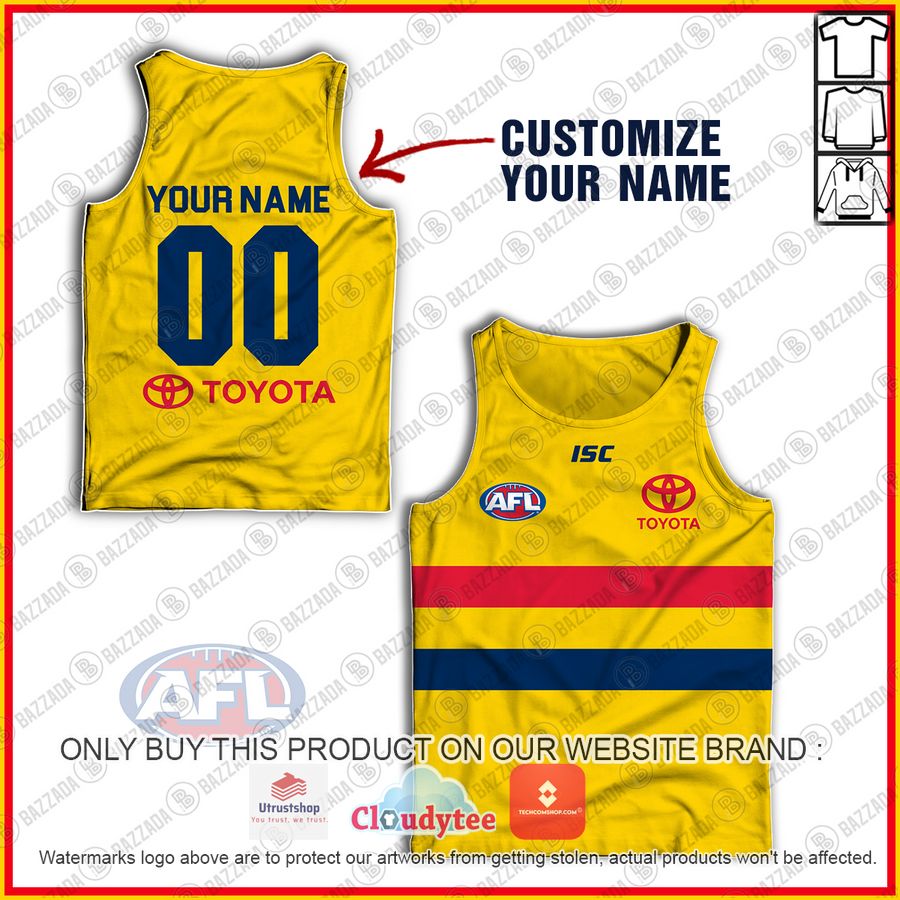 personalized adelaide crows football club vintage retro afl guernsey 2007 tank top 1 55935