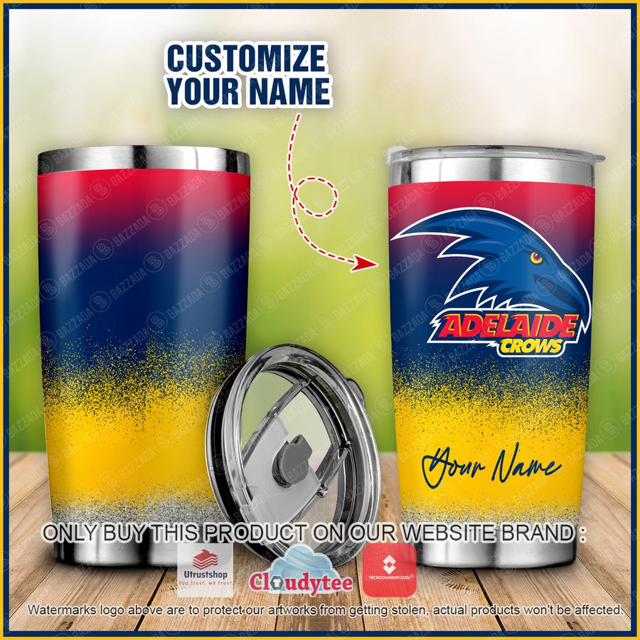 personalized adelaide crows tumbler 1 95407