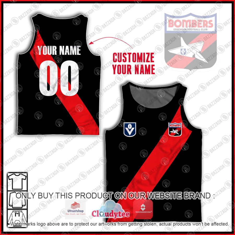 personalized adelaide essendon football club vintage retro afl guernsey 90s tank top 1 57617