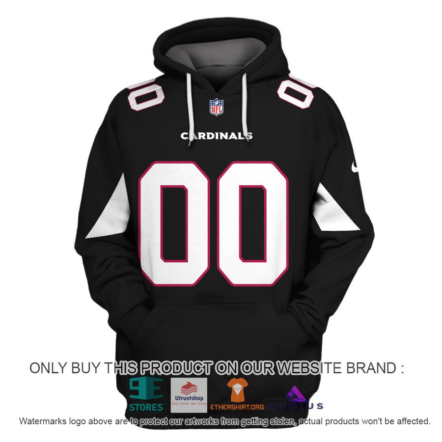 personalized arizona cardinals black hoodie shirt 2 62429