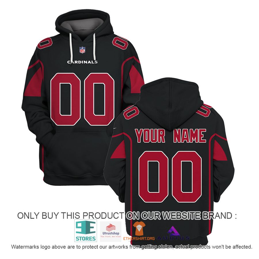 personalized arizona cardinals black red hoodie shirt 1 27198