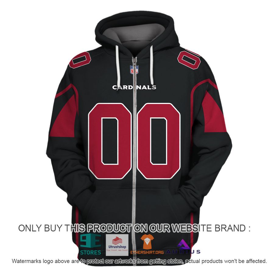 personalized arizona cardinals black red hoodie shirt 3 93621