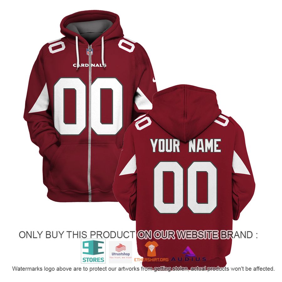 personalized arizona cardinals dark red hoodie shirt 1 68186