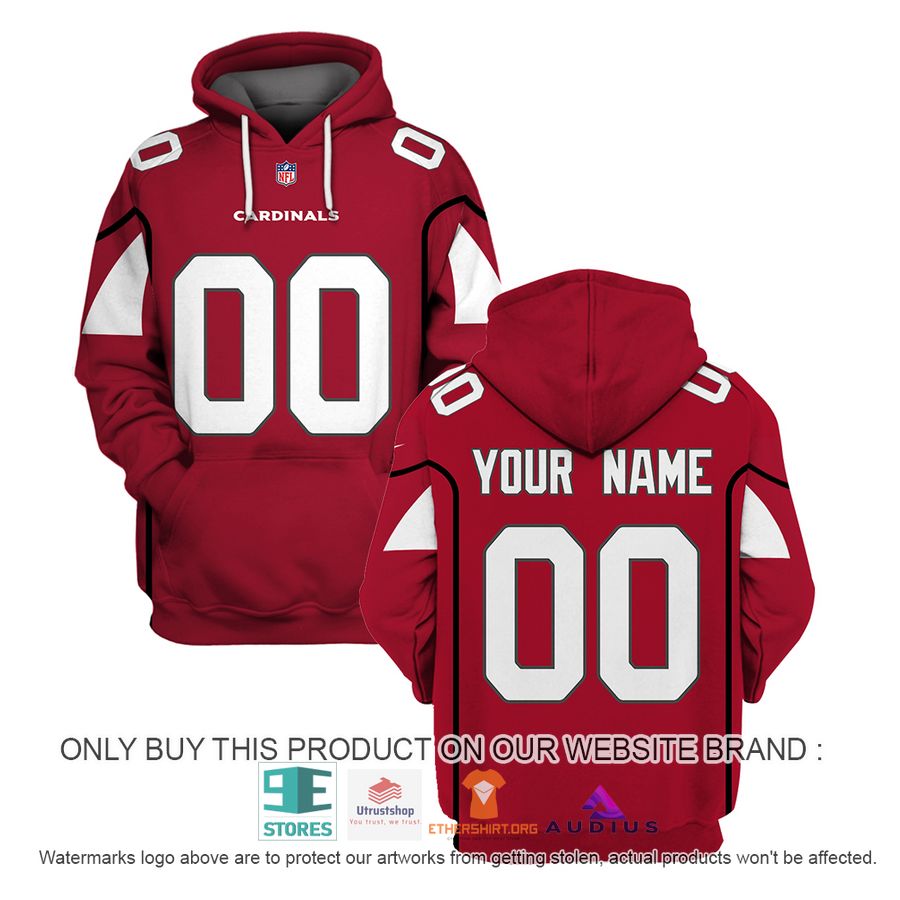 personalized arizona cardinals red hoodie shirt 1 91578