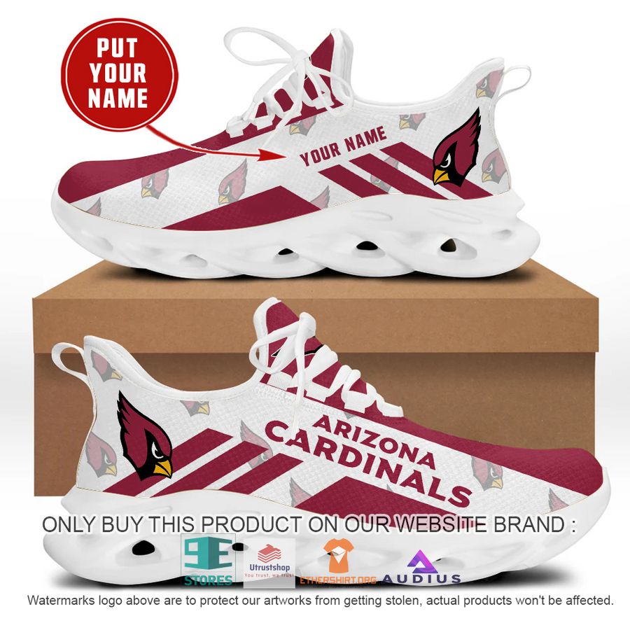 personalized arizona cardinals white max soul sneaker 1 52377