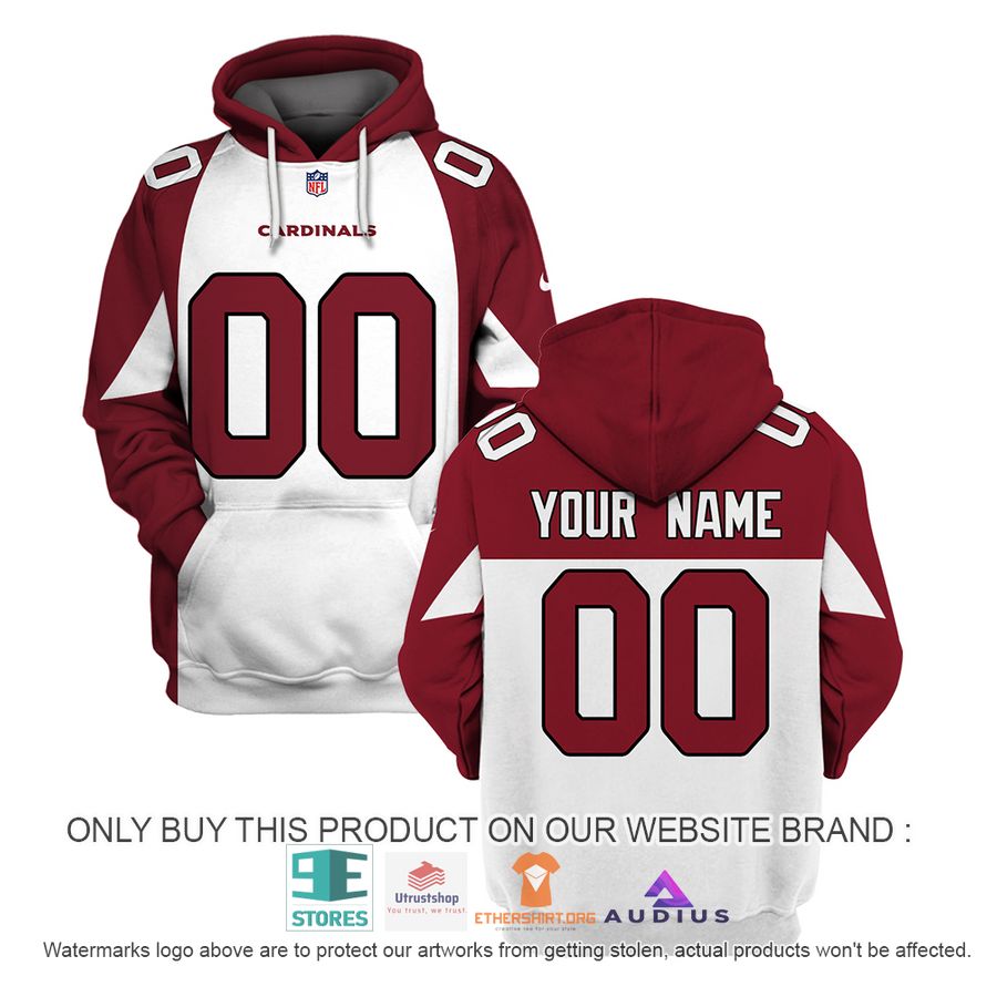 personalized arizona cardinals white red hoodie shirt 1 10078